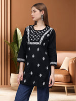Load image into Gallery viewer, Seva Chikan Hand Embroidered Cotton Lucknowi Chikankari Top