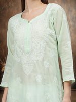 Load image into Gallery viewer, Seva Chikan Hand Embroidered Cotton Lucknowi Chikankari Kurta
