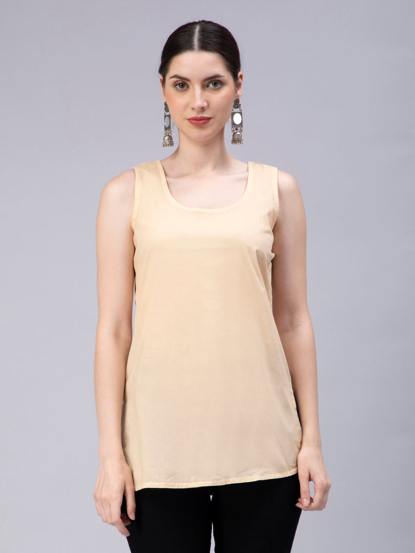 Seva Chikan Hand Embroidered Georgette Lucknowi Chikan Top With Slip