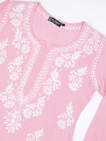 Load image into Gallery viewer, Seva Chikan Hand Embroidered Rayon Lucknowi Chikankari Kurta
