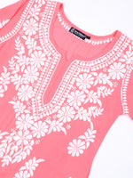 Load image into Gallery viewer, Seva Chikan Hand Embroidered Rayon Lucknowi Chikankari Top