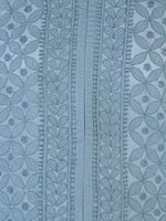 Load image into Gallery viewer, Seva Chikan Hand Embroidered Grey Cotton Lucknowi Chikan Kurti SCL1215
