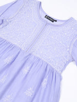 Load image into Gallery viewer, Seva Chikan Hand Embroidered Terivoil Cotton Lucknowi Chikan Top