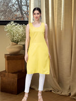 Load image into Gallery viewer, Seva Chikan Hand Embroidered Georgette Chikankari Kurta With Matching Slip
