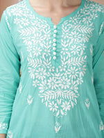 Load image into Gallery viewer, Seva Chikan Hand Embroidered Cotton Lucknowi Chikan Top