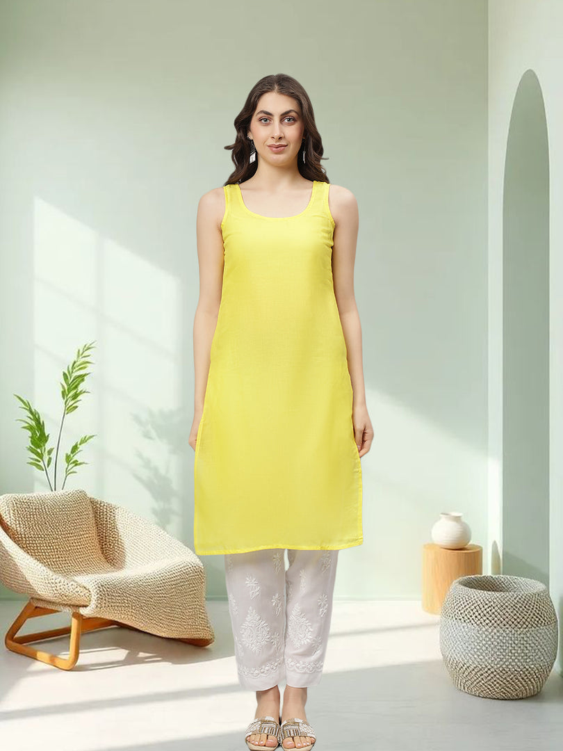 Seva Chikan Hand Embroidered Georgette Lucknowi Chikankari Kurta With Slip