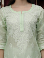 Load image into Gallery viewer, Seva Chikan Hand Embroidered Cotton Lucknowi Chikankari Kurta
