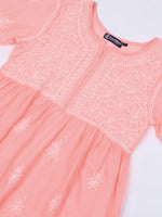 Load image into Gallery viewer, Seva Chikan Hand Embroidered Terivoil Cotton Lucknowi Chikan Top