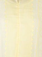 Load image into Gallery viewer, Seva Chikan Hand Embroidered Yellow Cotton Lucknowi Chikankari Anarkali-SCL1770
