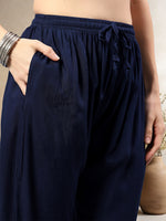 Load image into Gallery viewer, Seva Chikan Hand Embroidered Rayon Lucknowi Chikankari Kurta Set