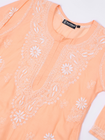 Load image into Gallery viewer, Seva Chikan Hand Embroidered Cotton Lucknowi Chikankari Kurta Set