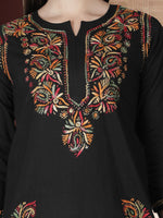 Load image into Gallery viewer, Seva Chikan Hand Embroidered Cotton Lucknowi Chikan Short Top
