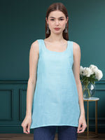 Load image into Gallery viewer, Seva Chikan Hand Embroidered Chanderi Lucknowi Chikan Top With Slip
