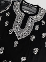 Load image into Gallery viewer, Seva Chikan Hand Embroidered Georgette Lucknowi Chikankari Top With Slip