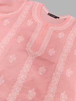 Load image into Gallery viewer, Seva Chikan Hand Embroidered Terivoil Cotton Lucknowi Chikankari Kurta
