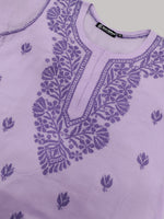 Load image into Gallery viewer, Seva Chikan Hand Embroidered Cotton Lucknowi Chikan Top
