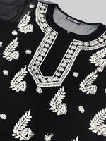 Load image into Gallery viewer, Seva Chikan Hand Embroidered Georgette Lucknowi Chikankari Kurta With Slip