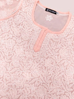 Load image into Gallery viewer, Seva Chikan Hand Embroidered Georgette Lucknowi Chikan Top With Slip
