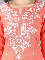 Load image into Gallery viewer, Seva Chikan Hand Embroidered Cotton Chikankari kurta