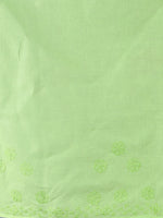 Load image into Gallery viewer, Seva Chikan Hand Embroidered Green Cotton Lucknowi Saree-SCL6008