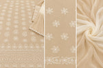 Load image into Gallery viewer, Seva Chikan Hand Embroidered Beige Cotton Lucknowi Chikankari Unstitched Suit Piece-SEV15055