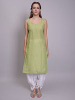 Load image into Gallery viewer, Seva Chikan Hand Embroidered Georgette Lucknowi Chikankari Kurta With Slip-SCL4679
