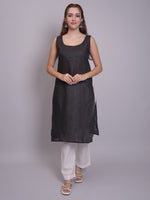 Load image into Gallery viewer, Seva Chikan Hand Embroidered Georgette Lucknowi Chikankari Kurta With Slip-SCL4685
