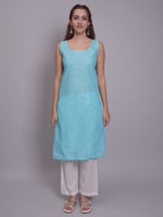 Load image into Gallery viewer, Seva Chikan Hand Embroidered Georgette Lucknowi Chikankari Kurta With Slip-SCL4685
