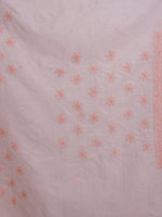 Load image into Gallery viewer, Seva Chikan Hand Embroidered Peach Kota Lucknowi Chikankari Saree- SCL6077
