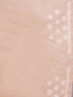 Load image into Gallery viewer, Seva Chikan Hand Embroidered Appricot Peach Georgette Lucknowi Chikankari Saree- SCL6070
