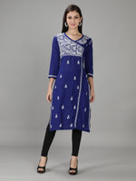 Load image into Gallery viewer, Seva Chikan Hand Embroidered Cotton Chikankari kurta
