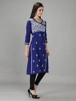 Load image into Gallery viewer, Seva Chikan Hand Embroidered Cotton Chikankari kurta
