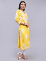 Load image into Gallery viewer, Seva Chikan Hand Embroidered Modal Cotton Lucknowi Chikankari Kurta