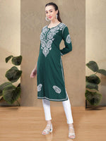 Load image into Gallery viewer, Seva Chikan Hand Embroidered Rayon Lucknowi Chikankari Kurta