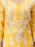 Load image into Gallery viewer, Seva Chikan Hand Embroidered Muslin Lucknowi Chikankari Kurta
