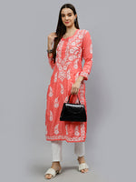 Load image into Gallery viewer, Seva Chikan Hand Embroidered Muslin Lucknowi Chikankari Kurta
