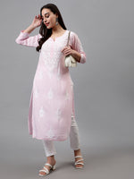 Load image into Gallery viewer, Seva Chikan Hand Embroidered Modal Cotton Lucknowi Chikankari Kurta
