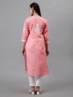 Load image into Gallery viewer, Seva Chikan Hand Embroidered Terivoil Cotton Lucknowi Chikankari Kurta
