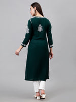 Load image into Gallery viewer, Seva Chikan Hand Embroidered Modal Cotton Lucknowi Chikankari Kurta
