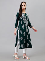 Load image into Gallery viewer, Seva Chikan Hand Embroidered Modal Cotton Lucknowi Chikankari Kurta
