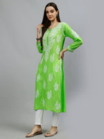 Load image into Gallery viewer, Seva Chikan Hand Embroidered Modal Cotton Lucknowi Chikankari Kurta
