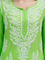 Load image into Gallery viewer, Seva Chikan Hand Embroidered Modal Cotton Lucknowi Chikankari Kurta
