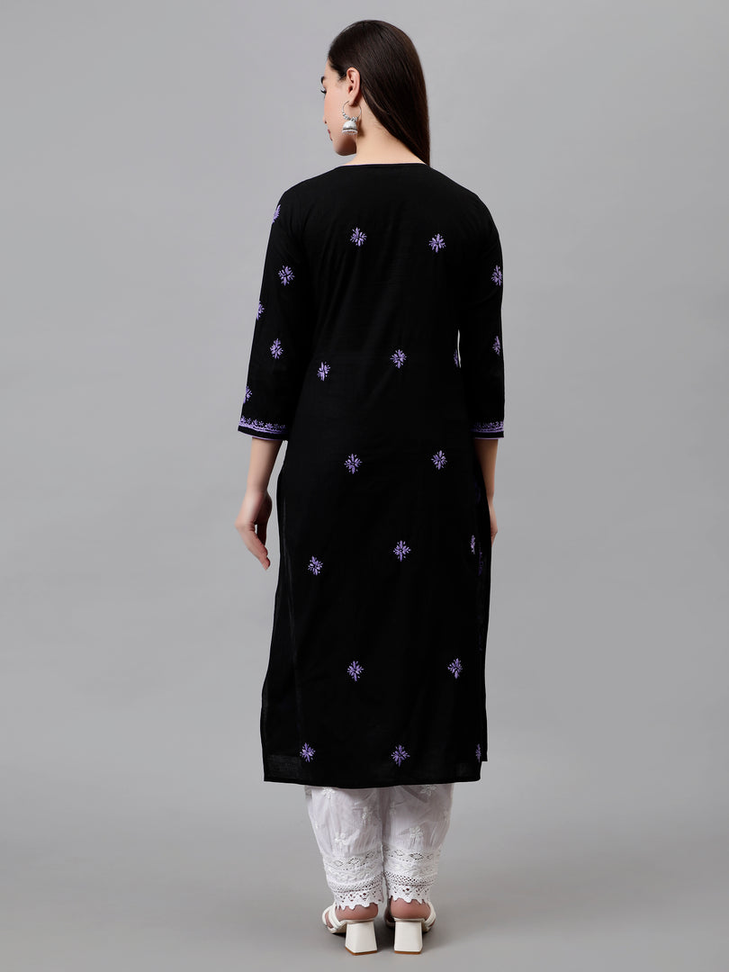 Seva Chikan Hand Embroidered Cotton Lucknowi Chikankari Kurta