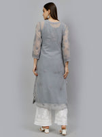 Load image into Gallery viewer, Seva Chikan Hand Embroidered Georgette Lucknowi Chikankari Kurta
