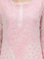 Load image into Gallery viewer, Seva Chikan Hand Embroidered Georgette Lucknowi Chikankari Kurta
