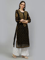 Load image into Gallery viewer, Seva Chikan Hand Embroidered Georgette Lucknowi Chikankari Kurta
