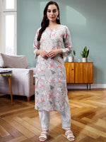 Load image into Gallery viewer, Seva Chikan Hand Embroidered Cotton Lucknowi Chikankari Kurta
