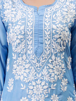 Load image into Gallery viewer, Seva Chikan Hand Embroidered Muslin Lucknowi Chikankari Kurta
