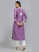 Load image into Gallery viewer, Seva Chikan Hand Embroidered Muslin Lucknowi Chikankari Kurta
