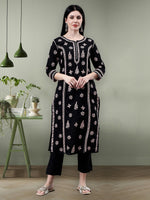 Load image into Gallery viewer, Seva Chikan Hand Embroidered Cotton Lucknowi Chikankari Kurta
